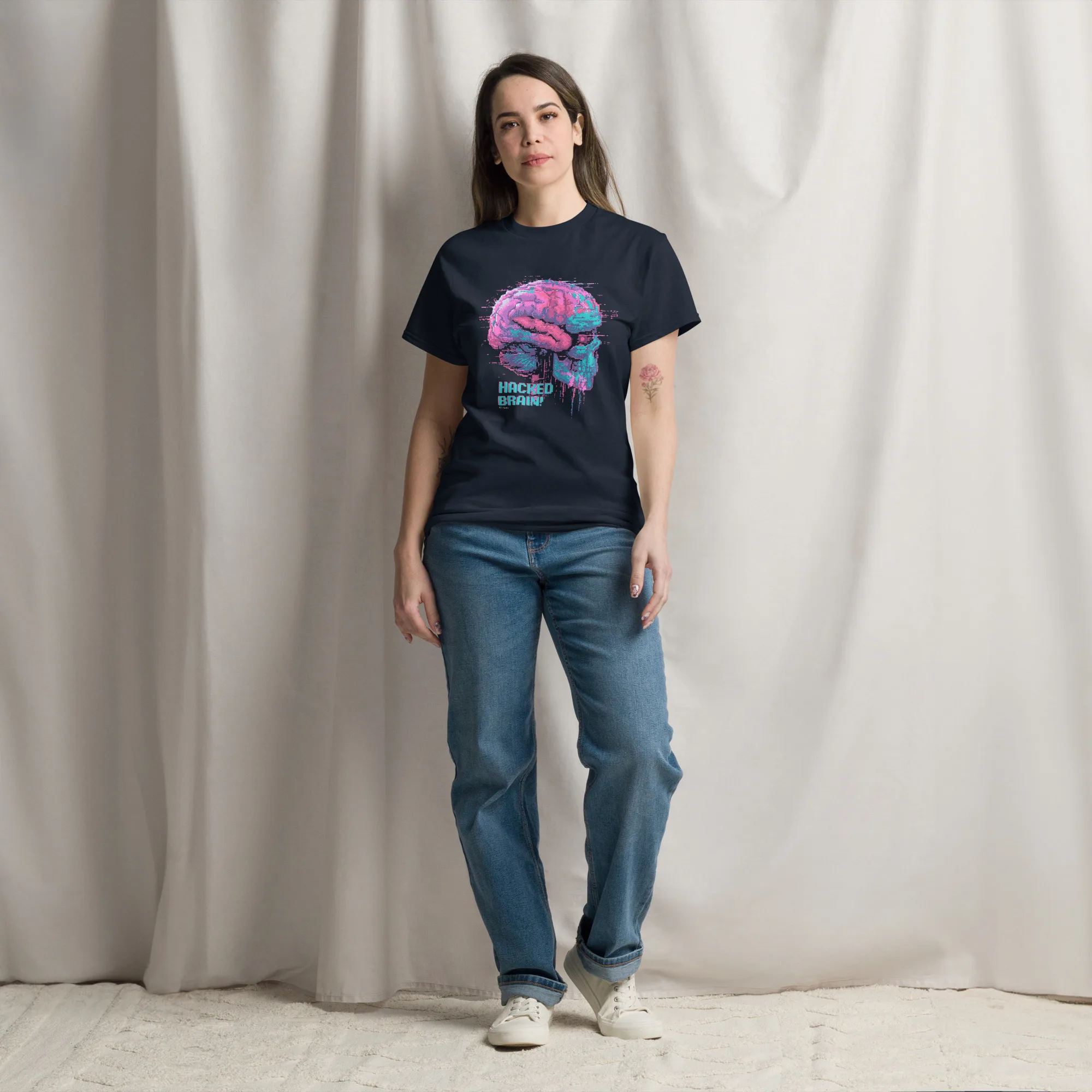 Hacked Brain - Camiseta unisex - Imagen 2
