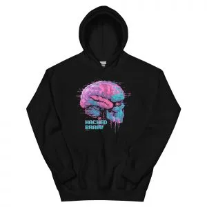 Hacked Brain - Sudadera con capucha unisex